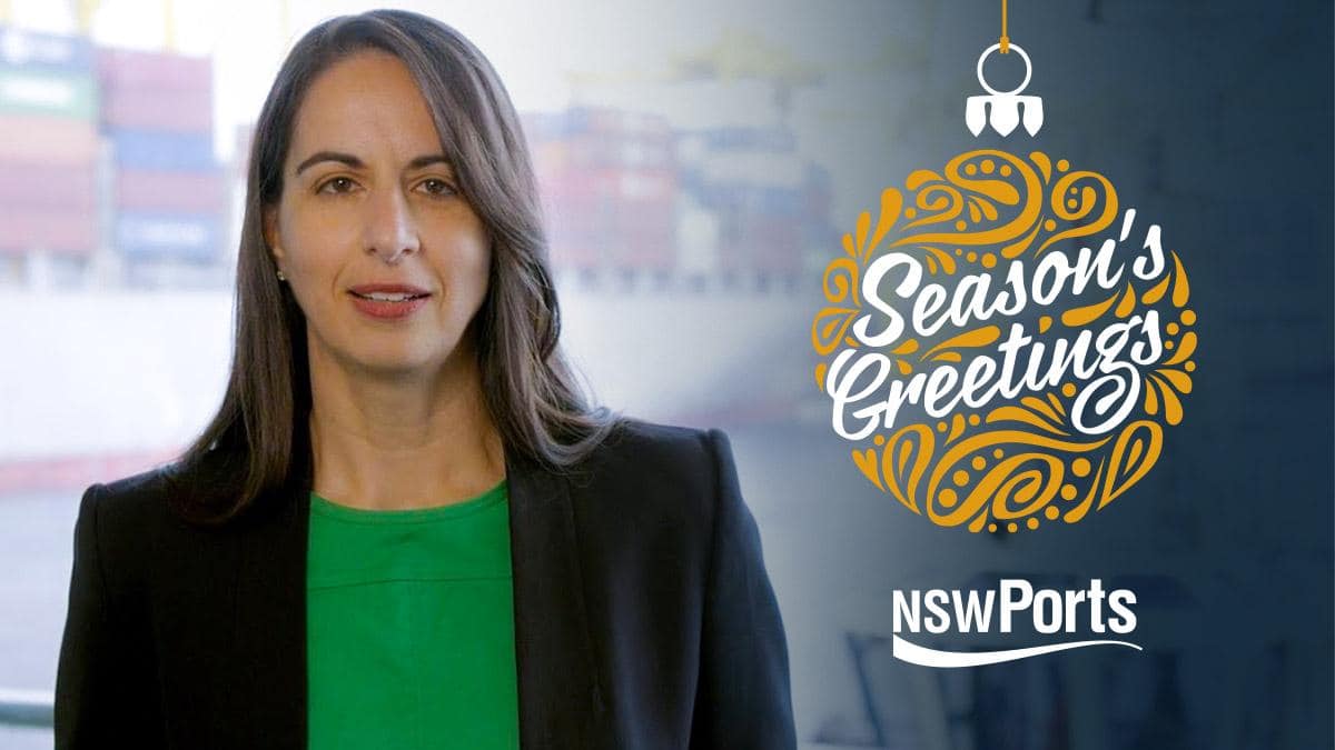 NSW Ports CEO End of Year Video Message